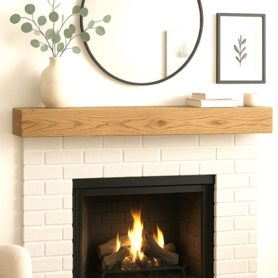MANPI5772HNY Entrepot La Grange inc Floating Beam Fireplace