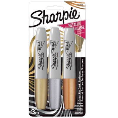 2089609 Sharpie Sharpie Shrp Perm Mtlc Chsl 3Ct Asst Gsb